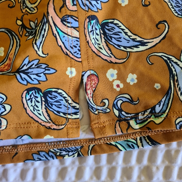 New Summer Garnet Hill Signature Swim Skirt in Brown Paisley Print Sz 10 - Picture 3 of 12